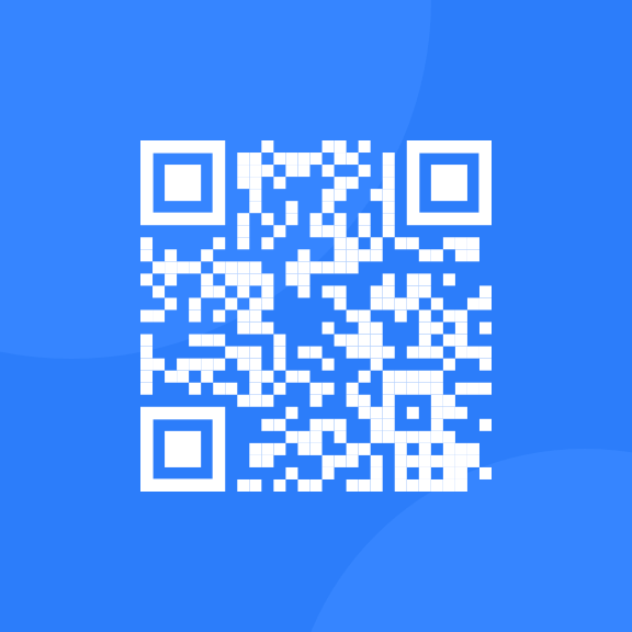 A QR code that opens a link to Frontend Mentor